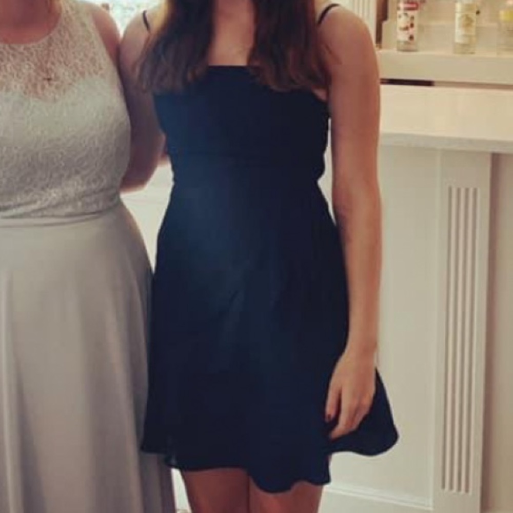 Navy Blue Mini Dress